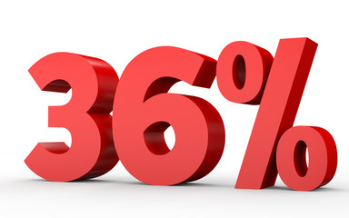 Thirty six percent off. Discount 36 %.