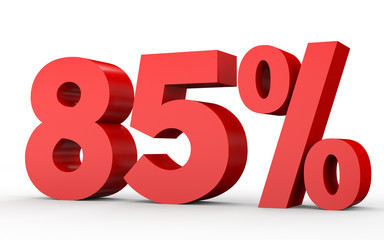 Eighty five percent off. Discount 85 %.