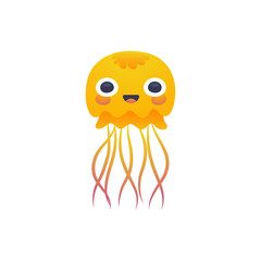Adorable jellyfish character