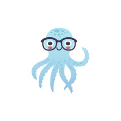 Adorable octopus character