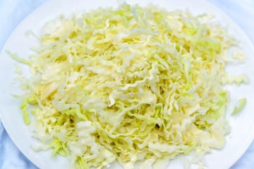 Chopped white cabage