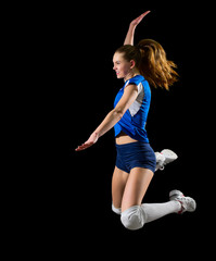 Young woman volleyball player