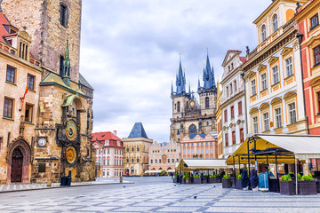 Old Town Square in Prague, Czech Republic - obrazy, fototapety, plakaty