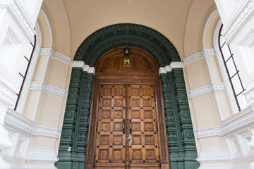 Door detail on the Alexander Nevsky Cathedral in Tallinn, Estonia