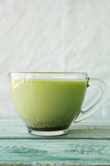 matcha tea with milk