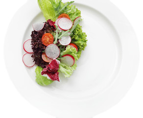 Salad on a plate