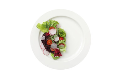 Salad on a plate