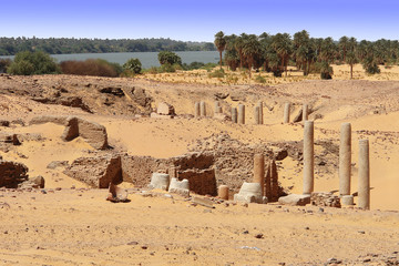Old Dongola - so called throne Hall in deserted Makuria christian state in old  Sudan   © robnaw