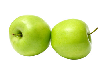 Green apple isolated on white background