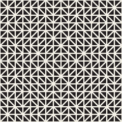 Fototapeta premium Geometric Ethnic Background with Symmetric Lines Lattice. Vector Abstract Seamless Pattern.