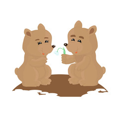 Медведи и первый подснежник