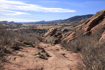 Hiking Trail at Red Rocks Park in Denver, Colorado


