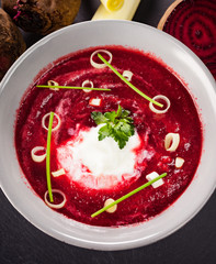 Beetroot, red borscht.