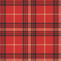 Check red tartan seamless pattern