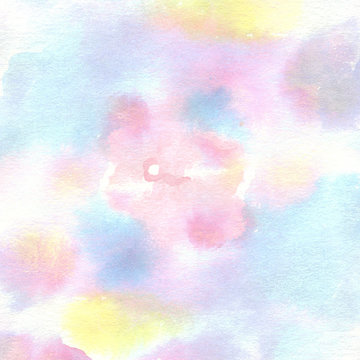 Watercolor wet abstract background. Hand painted pastel background. Abstract painting.