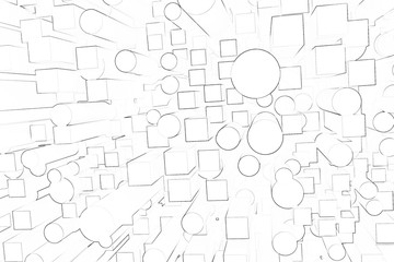 Fototapeta premium City skyscrapers drawing design element background