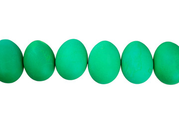 Green easter eggs