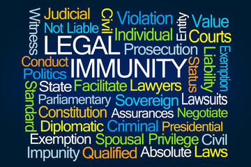Legal Immunity Word Cloud
