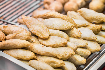 Fried fish ball ( Thai food )