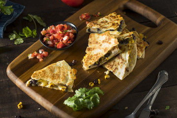Homemade Chicken and Cheese Quesadilla