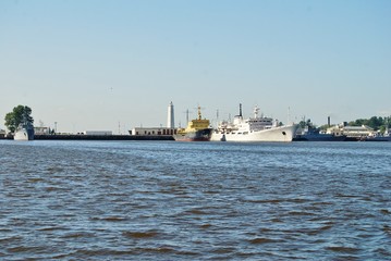Fototapeta na wymiar Sea-going ships