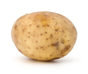 new potato tuber isolated on white background cutout