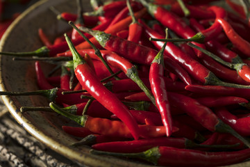 Raw Organic Red Thai Peppers