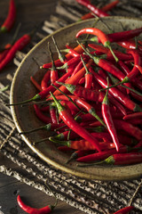 Raw Organic Red Thai Peppers