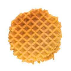 Waffles on a white background