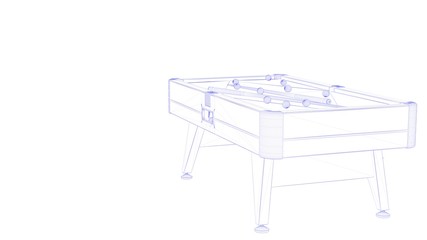 3d rendering of an outlined object