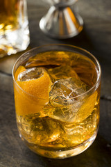 Boozy Homemade Old Fashioned Bourbon on the Rocks