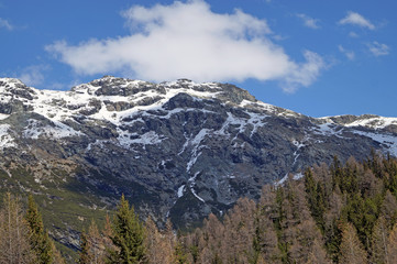 Fototapeta na wymiar Paesaggio di montagna Presso Alpe Palù Italia
