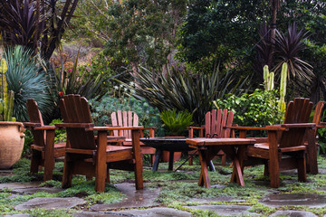 Garden Seating After Rain
