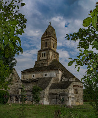 Fototapeta premium Densus is one of the oldest church in Romania, built in VII century, rebuild in XVIII century with the stones from roman Sarmisegetuza