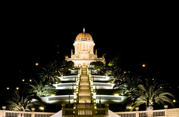 The bahai temple and garden in Haifa