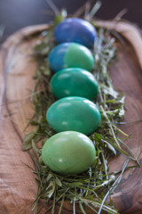 Traditional easter eggs