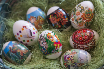 Fototapeta na wymiar Traditional easter eggs