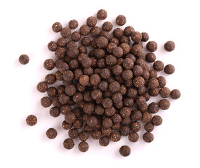Top view of herbal pills