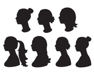 Silhouette of woman head - 142735822