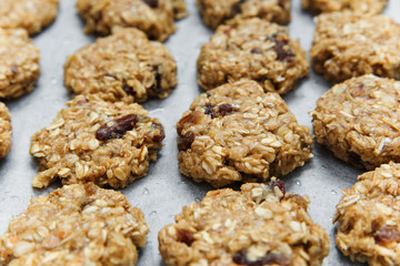 background from raw oat.selective focus