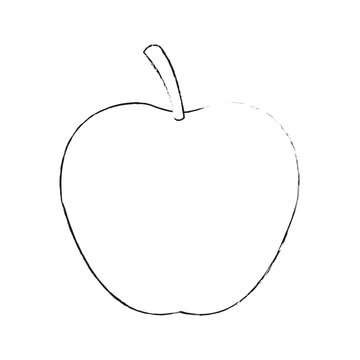 apple fruit icon image vector illustration design 