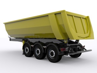 Tipper Lorry isolated