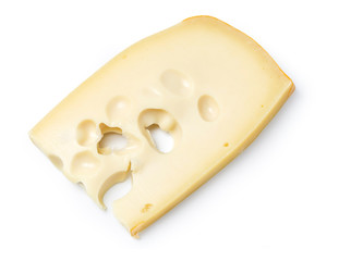cheese  isolated on white