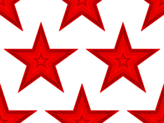 Red star pattern