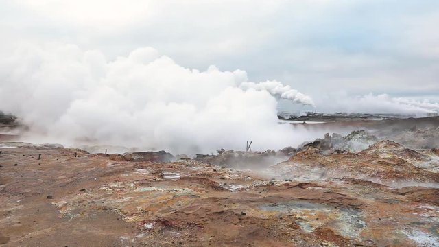 Gunnuhver Hot Springs in Iceland