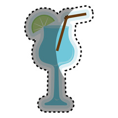 tropical cocktail isolated icon vector illustration design