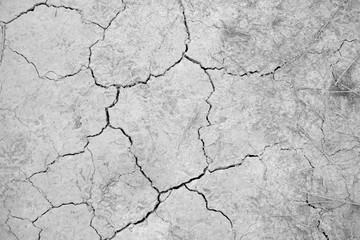 Dry cracked land. Slovakia