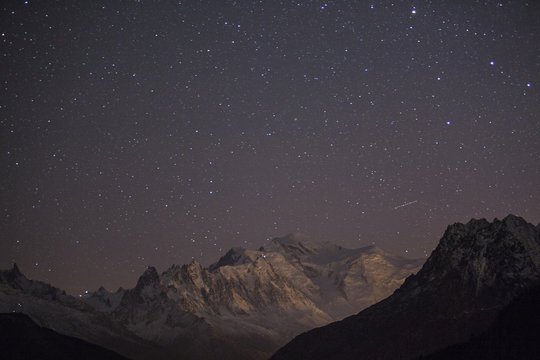 Mont blanc by night