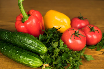 Local market fresh vegetable, garden produce, clean eating and dieting concept
