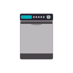 dryer machine household appliance vector icon illustration